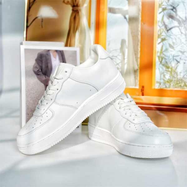 Putian famous brand customized  new fashion versatile solid color men's sneakers breathable sports chunky casual mesh shoes - Image 4