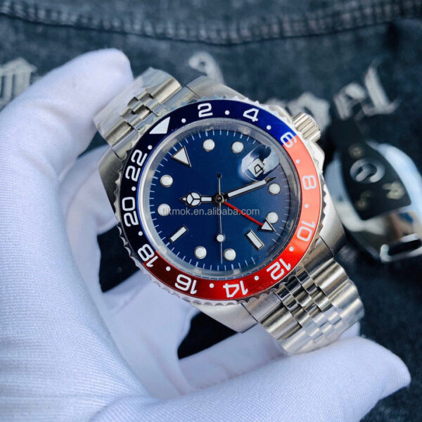 3A Quality GMT Men Automatic Mechanical Movement Watch 904L Stainless Steel 40mm Luminous Waterproof Wristwatch Montre Homme - Image 14