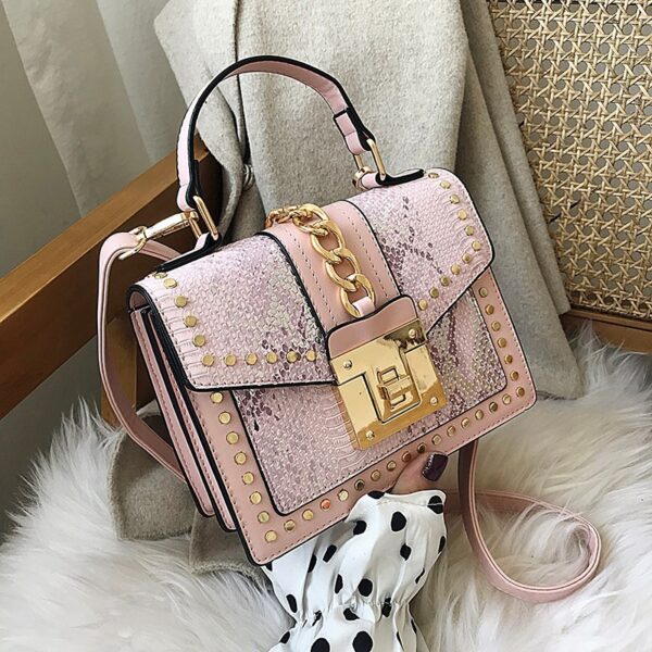 Wholesale Factory Customised Handbags Ladies Tote Bags New Designer PU Leather Women's Crossbody Bags with Belt Handle - Image 2
