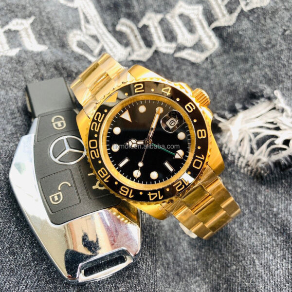 3A Quality GMT Men Automatic Mechanical Movement Watch 904L Stainless Steel 40mm Luminous Waterproof Wristwatch Montre Homme - Image 9