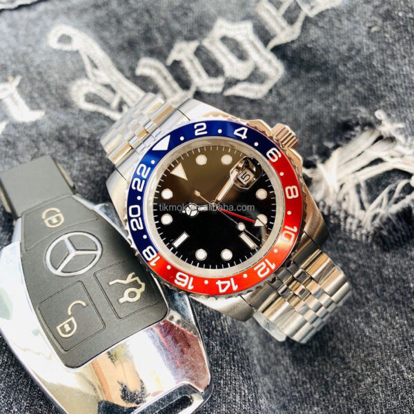 3A Quality GMT Men Automatic Mechanical Movement Watch 904L Stainless Steel 40mm Luminous Waterproof Wristwatch Montre Homme - Image 10